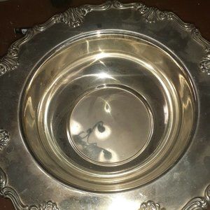 FB Rogers Silver Plate Serving Bowl Italy 12"